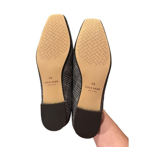 NIB Cole Haan Women's Multi Plaid Textle Bridge Mary Jane Ballet Size 6B - Picture 9 of 10